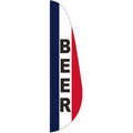 "BEER" 3' x 15' Message Feather Flag